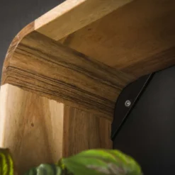 Rubjerg Design Wandregal 3er Set viereckig Akazie massiv natur