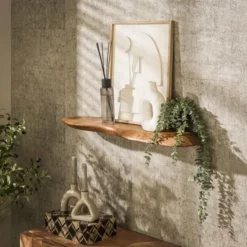 Rubjerg Design Wandregal Organic 90cm Akazie massiv natur