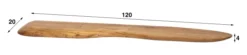 Rubjerg Design Wandregal Organic 120cm Akazie massiv natur