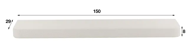 Rubjerg Design Wandregal Stone 150cm Marmor