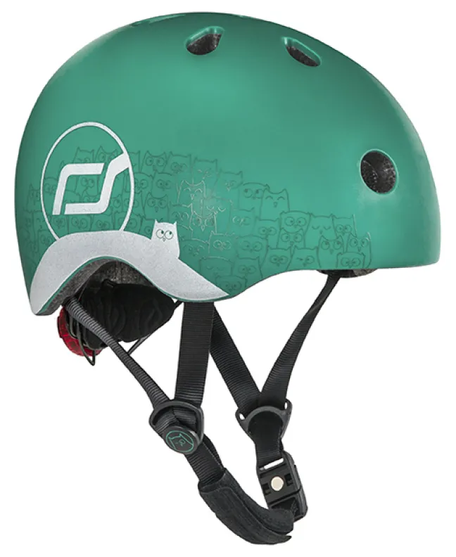 Scoot & Ride Helm XXS-S forest reflektierend