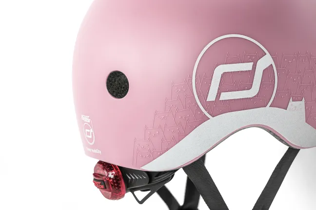 Scoot & Ride Helm XXS-S rose reflektierend