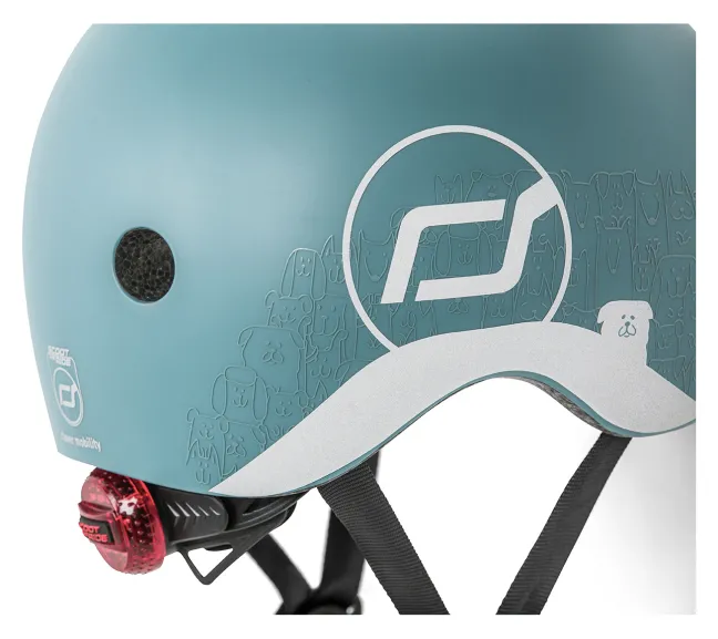Scoot & Ride Helm XXS-S steel reflektierend