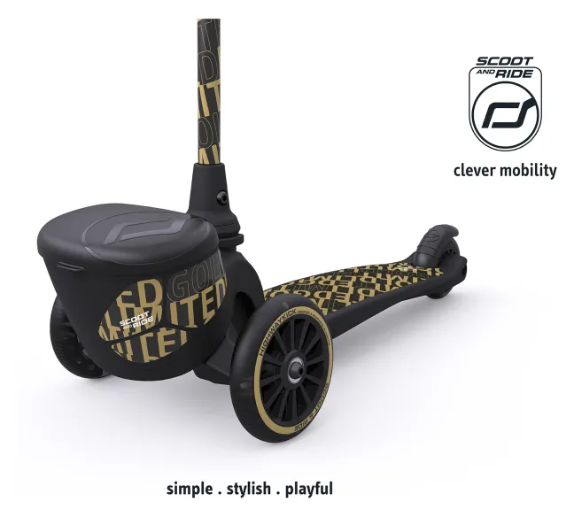 Scoot & Ride Highwaykick 2 Lifestyle schwarz/gold