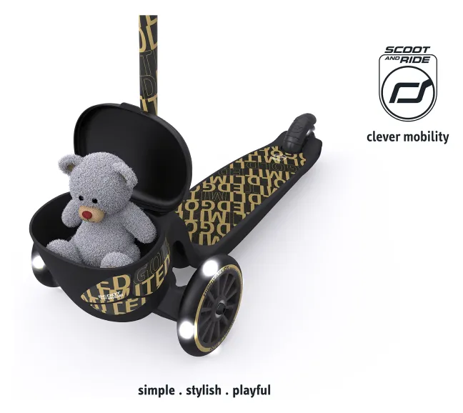 Scoot & Ride Highwaykick 2 Lifestyle schwarz/gold