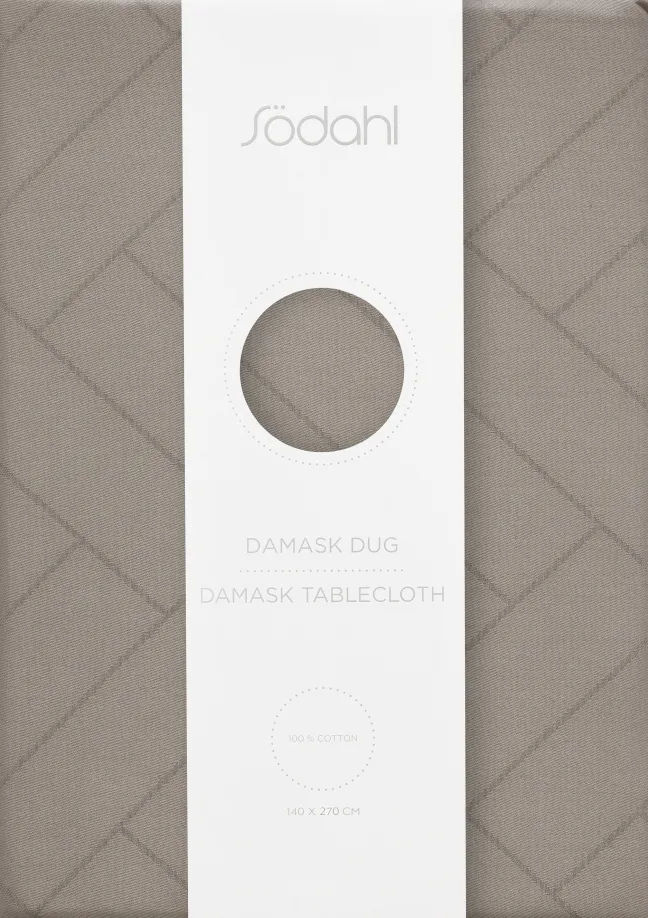 Södahl Tischtuch 140x270cm Tiles Damask beige
