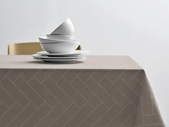 Södahl Tischtuch 140x370cm Tiles Damask beige