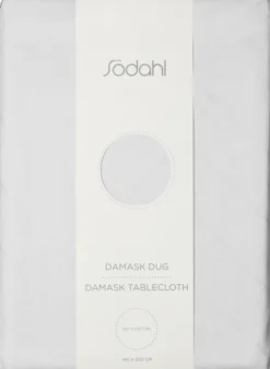 Södahl Tischtuch 140x370cm Tiles Damask weiß