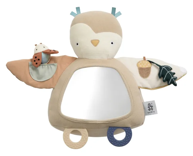 Sebra Aktivitätsspielzeug Blinky die Eule beige