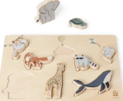 Sebra Kräftiges Puzzle aus Holz World of Sebra