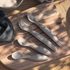 Sebra Silikon Löffel-Set jetty beige