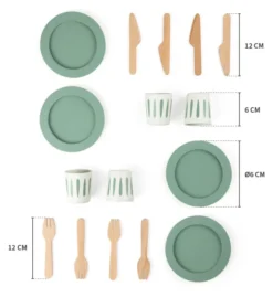 Sebra Spielgeschirr Geschirr-Set aus Holz für 4 Personen Sale