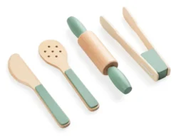 Sebra Spielküche Küchenutensilien-Set aus Holz