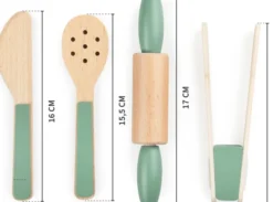 Sebra Spielküche Küchenutensilien-Set aus Holz
