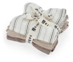 Sebra Spucktücher 3er Set cream stripe/beige