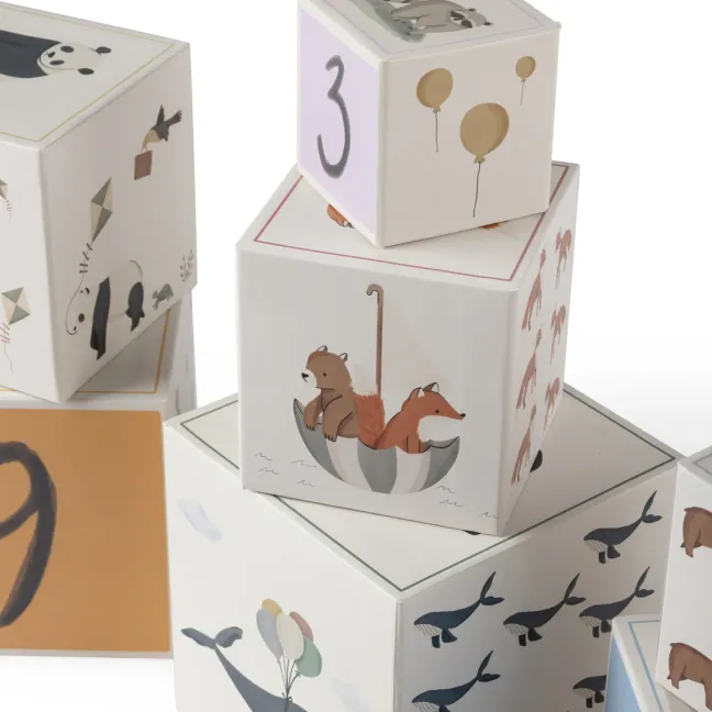 Sebra Stapel-Blöcke 10 Stück World of Sebra FSC™ Mix