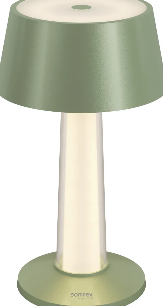 SOMPEX LULU Akku-Tischleuchte grün metallic
