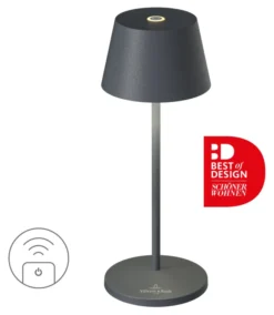 SOMPEX SEOUL MICRO RC Akkutischleuchte mit Ladestation anthrazit