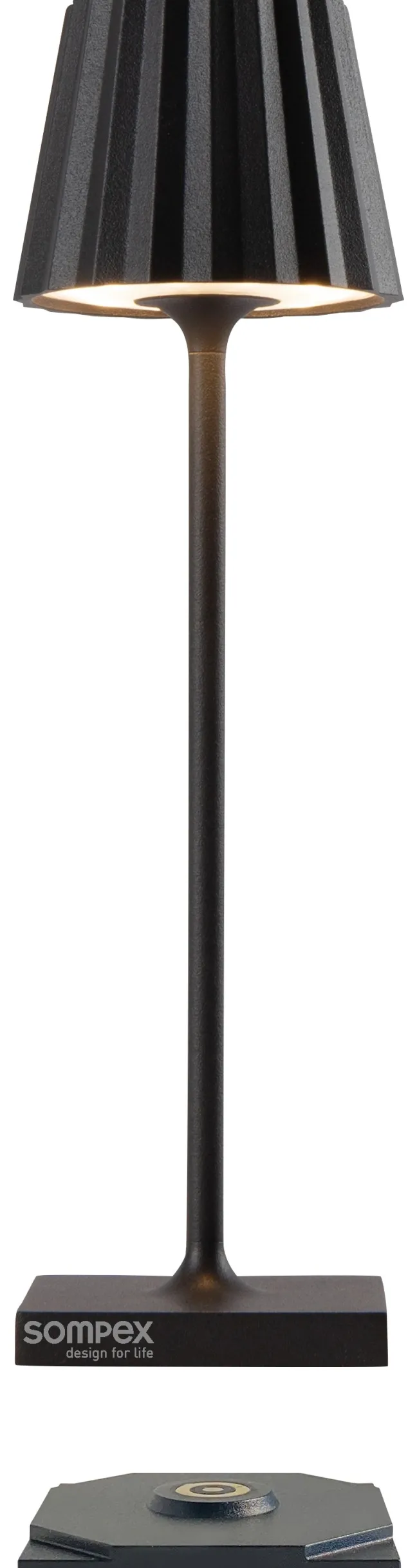 SOMPEX TROLL NANO RC Akku-Tischleuchte In- & Outdoor fernbedienbar schwarz