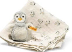 Steiff Geschenkset Lio Pinguin Greifling 2tlg.