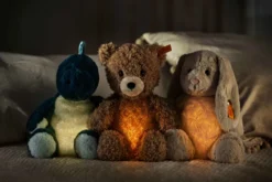 Steiff Hoppie Hase 28cm hellgrau mit Nachtlicht