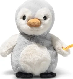 Steiff Lio Pinguin Rassel 14cm grau/weiß