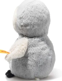 Steiff Lio Pinguin Rassel 14cm grau/weiß