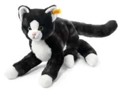 Steiff Mimmi Schlenker Katze 30cm schwarz/weiß 99366