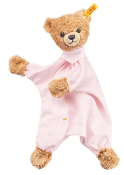 Steiff Schlaf Gut Bär Schmusetuch 30cm rosa 239533