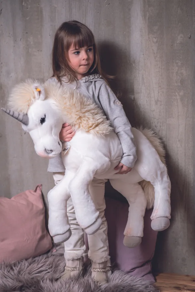 Steiff Starly Schlenker Einhorn 70cm weiß 15090