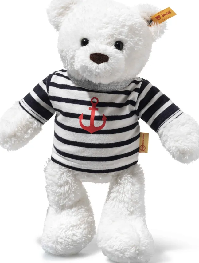 Steiff Teddybär Manni 30cm weiß mit T-Shirt