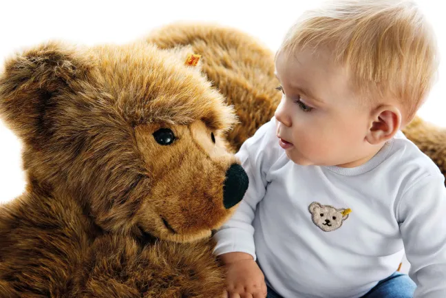 Steiff Urs Braunbär 90cm braun liegend 70068