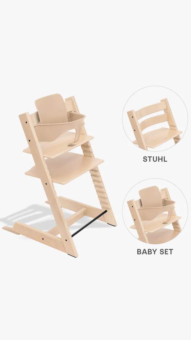 STOKKE® Aktions-Set Tripp Trapp® natur + Babyset² natur