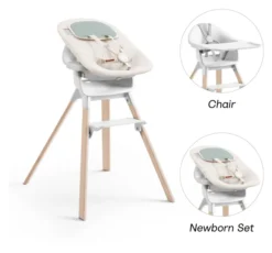 STOKKE® Clikk™ Set Hochstuhl weiß inkl. Newborn Set