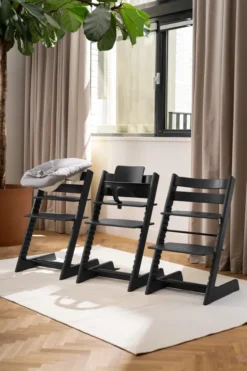 STOKKE® Mega Set Tripp Trapp® schwarz + Babyset² schwarz + Tray Tisch schwarz