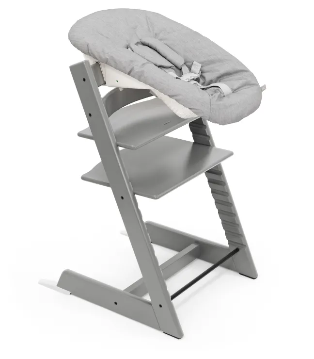 STOKKE® Mega Set Tripp Trapp® Storm grey + Babyset² Storm grey + Newbornset