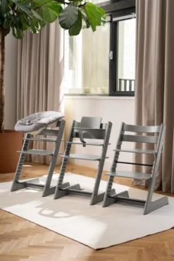STOKKE® Mega Set Tripp Trapp® Storm grey + Babyset² Storm grey + Newbornset