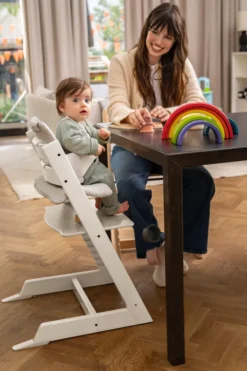 STOKKE® Mega Set Tripp Trapp® weiß + Babyset² weiß + Tray Tisch weiß