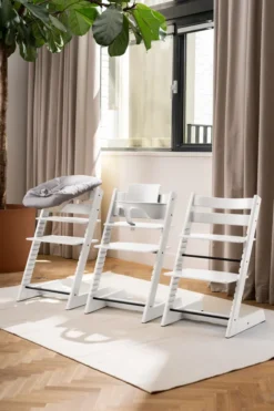 STOKKE® Mega Set Tripp Trapp® weiß transparent + Babyset² weiß + Newbornset