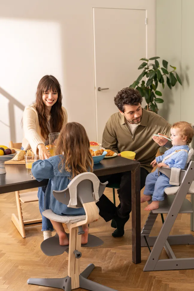 STOKKE® Nomi® Hochstuhl Buche grau 626503