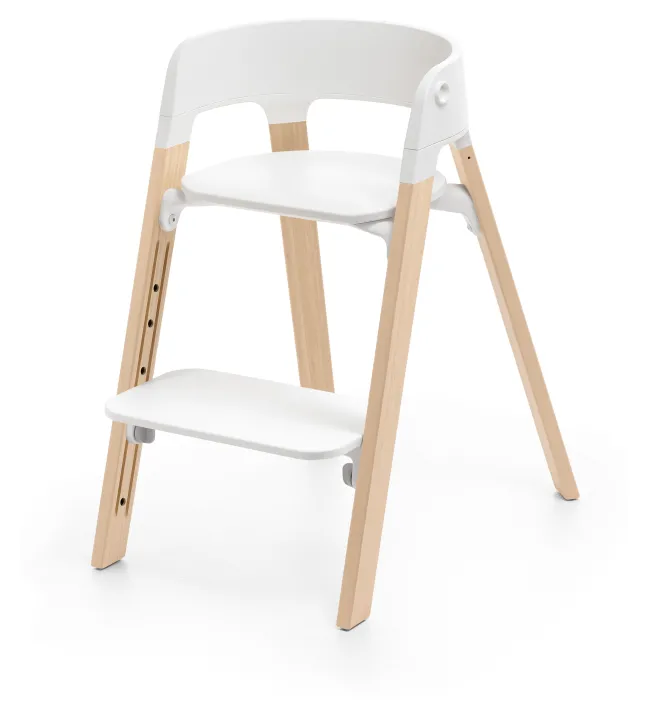 STOKKE® Steps™ Hochstuhl Set weiß/natur