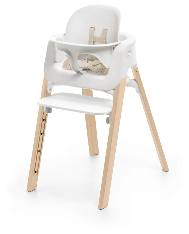 STOKKE® Steps™ Hochstuhl Set weiß/natur