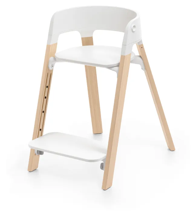 STOKKE® Steps™ Hochstuhl Set weiß/natur