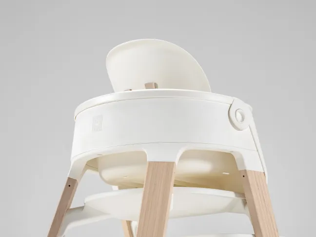 STOKKE® Steps™ Hochstuhl Set weiß/natur
