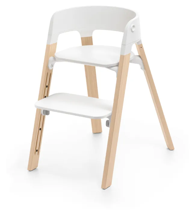 STOKKE® Steps™ Hochstuhl Set weiß/natur