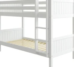 THUKA Nordic Etagenbett Romantic mit gerader Leiter weiß