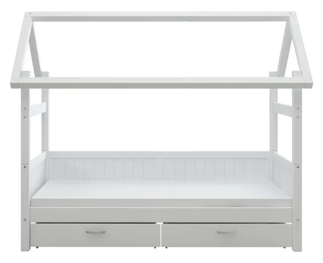 THUKA Nordic Hausbett Romantic mit 2 Schubladen weiß