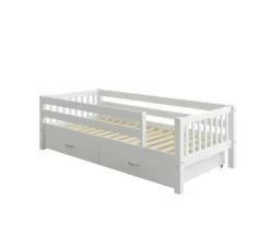 THUKA Nordic Tagesbett Crossbar mit 3/4 Absturzsicherung und 2 Schubladen weiß