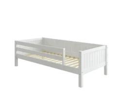 THUKA Nordic Tagesbett Romantic mit 3/4 Front und hinterer Absturzsicherung weiß