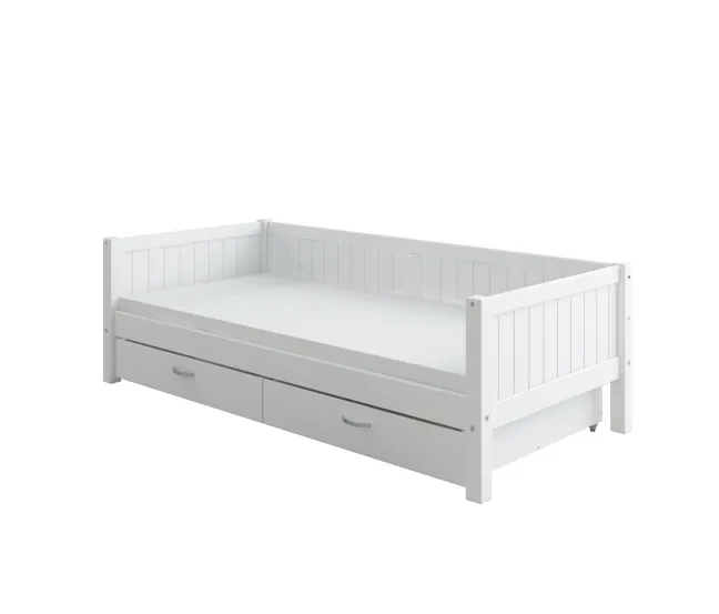 THUKA Nordic Tagesbett Romantic mit 2 Schubladen weiß